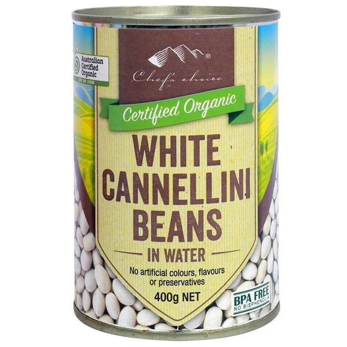 Chefs Choice Org Cannellini Beans In Water 400g