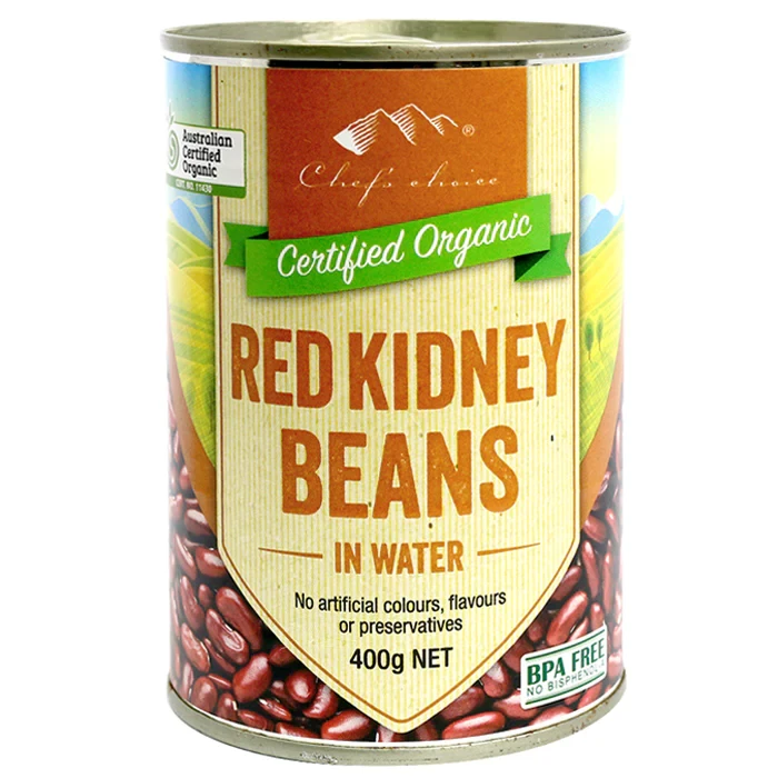 Chef's Choice Organic Red Kidney Beans In Water 400g