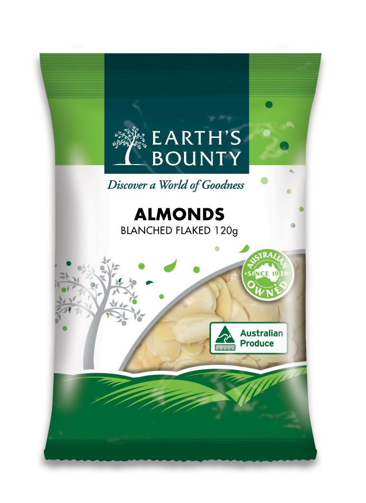 Earth's Bounty Blanched Flaked Almonds 120g