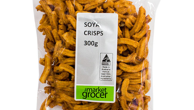 The Market Grocer Soya Crisps 300 Gram