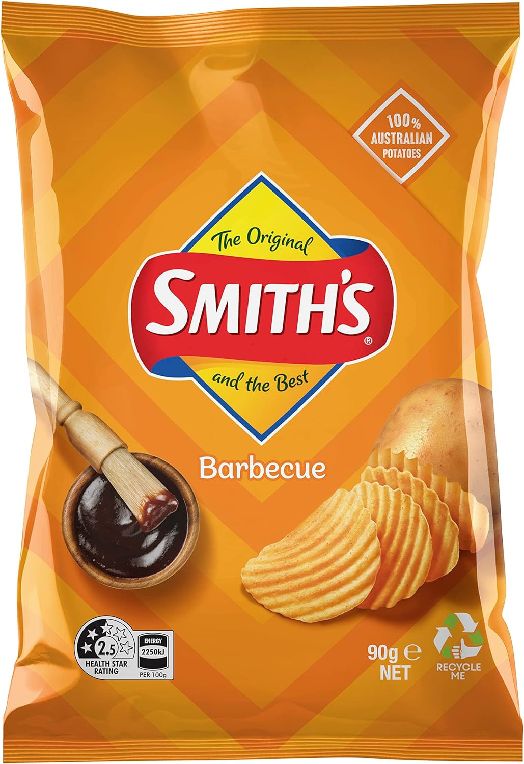 Smiths Crinkle Cut BBQ 90g