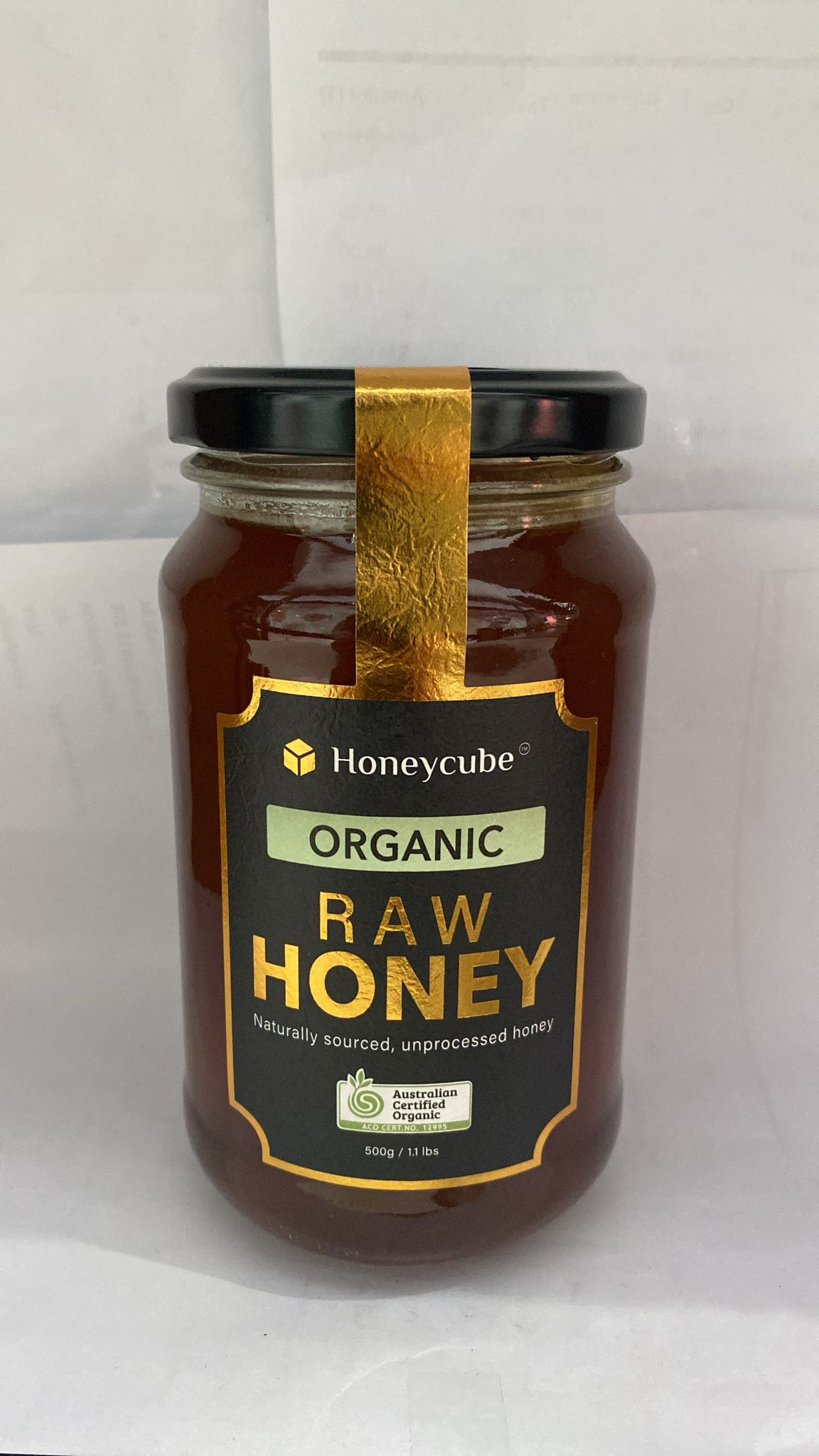 Honey cube organic raw honey 500gr