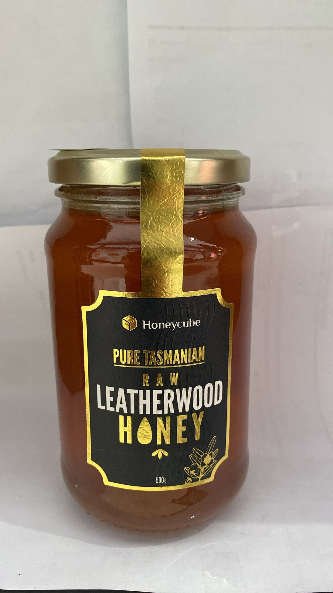 Honey cube leatherwood 500g