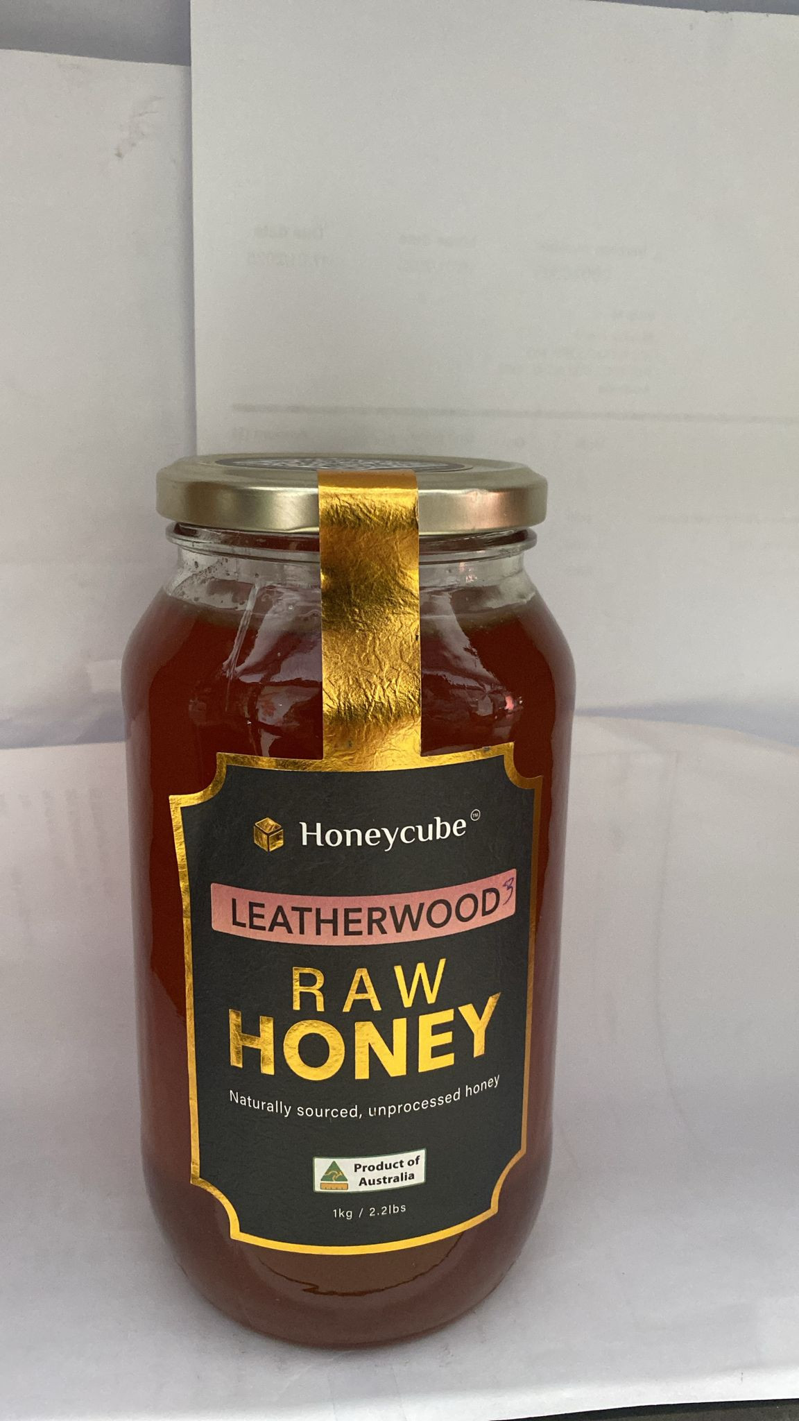Honeycube leatherwood raw honey 1kg