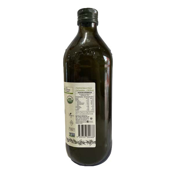 Certified organic extra virgin olive oil