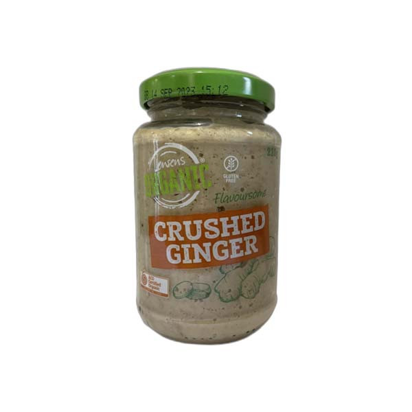 Jensens Organic Crushed Ginger 210G