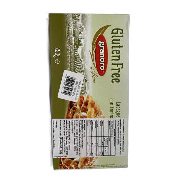 Granoro Gluten free lasagne sheets pasta