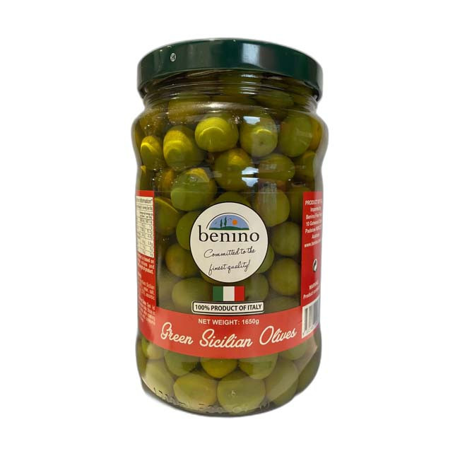 Benini green sicilian olives