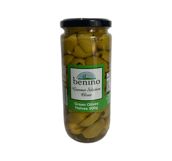 Benino green olive half