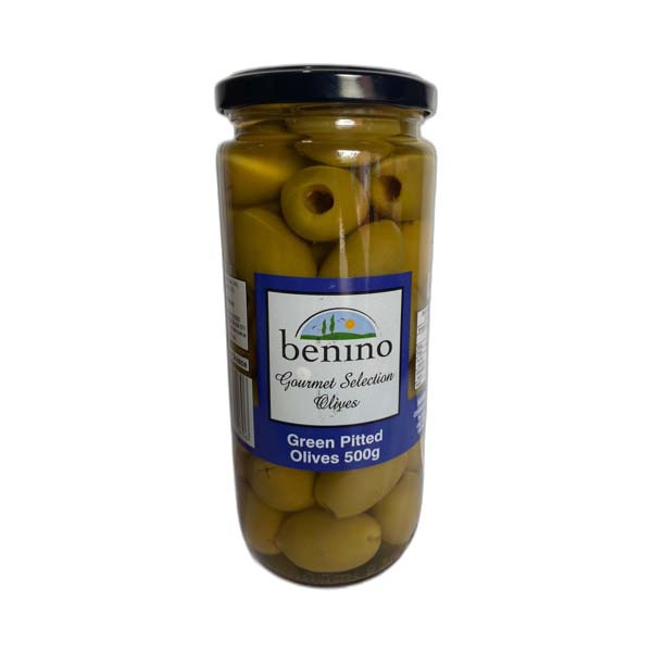 Benino green pitted olives