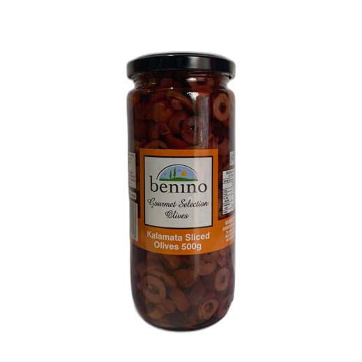 Benino sliced kalamata olives