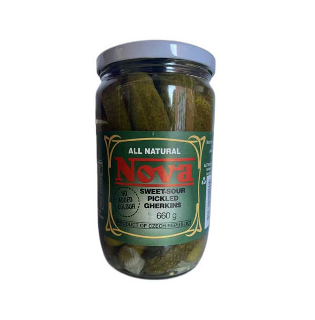 All Natural Sweet Sour Pickled Gherkins