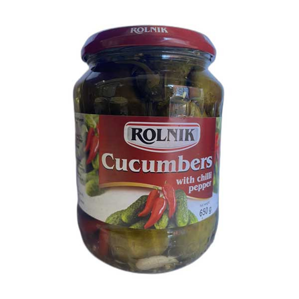 Rolnic Cucumbers With Chilli