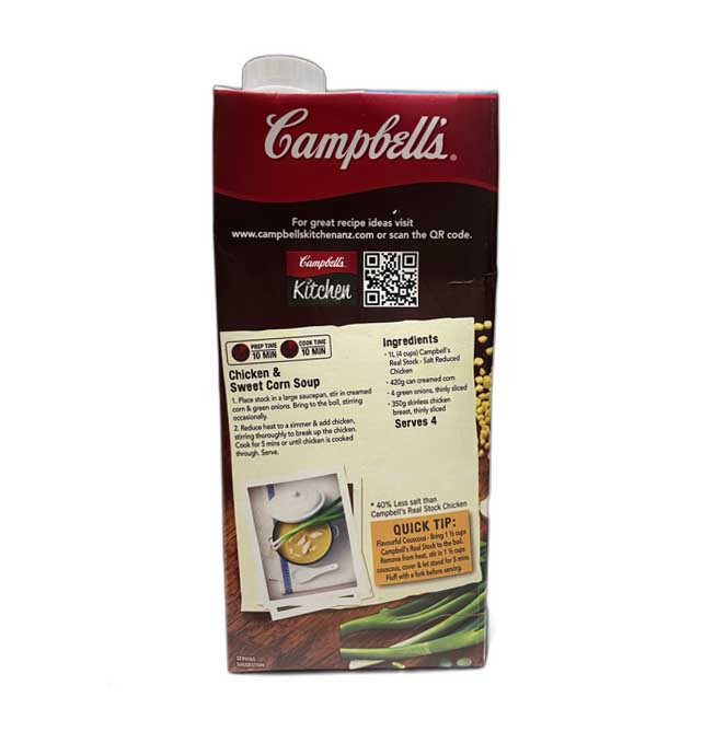 Campbells Real Stock Chicken Reduced Salt