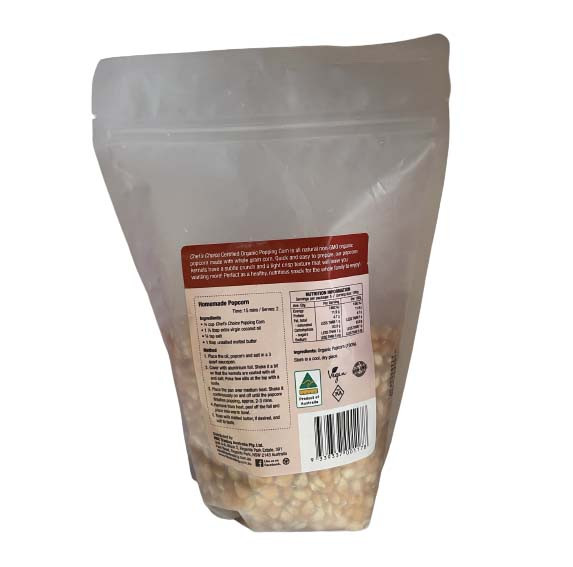 Chef's Choice Organic Popping Corn 500g