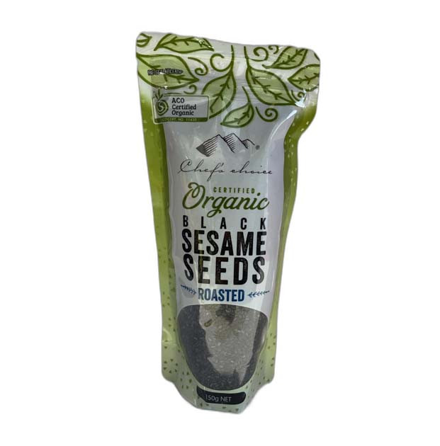 Chef's Choice Organic Roasted Black Sesame Seeds 150g