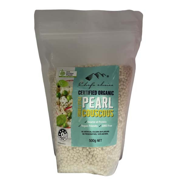 Chef's Choice Organic Israeli Whole Wheat Pearl Couscous 500g