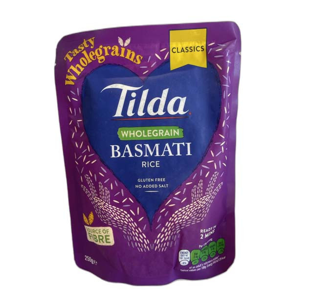 Tilda Whole Grain Basmati Rice 250G