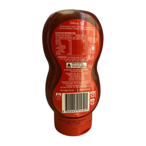 Leggos Pizza Sauce 400g