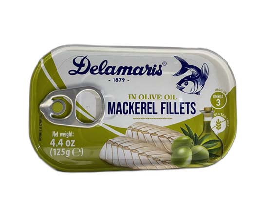Delamaris Mackerel In Olive Oil 125g