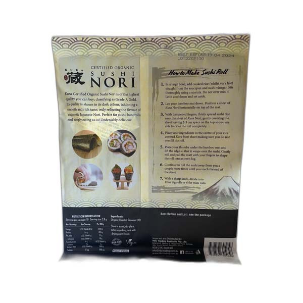 Certified Organic Sushi Nori