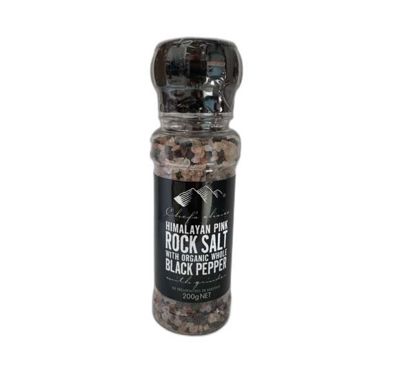 Chef's Choice Himalayan Pink Rock Salt With Black Pepper 200g