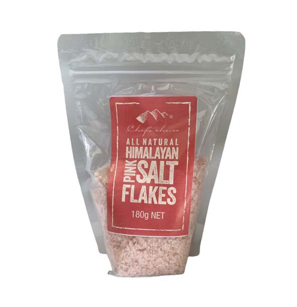 Chef's Choice All Natural Pink Salt Flakes 180g