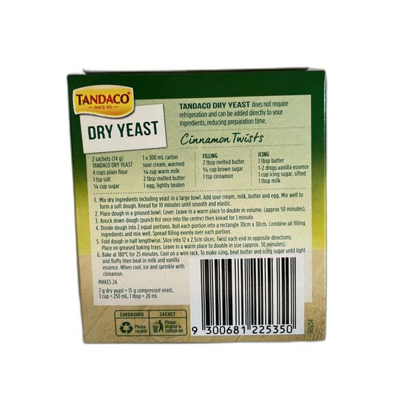 Tandaco Dry Yeast 35G