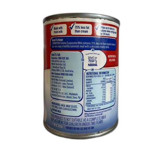 Nestle Carnation  Creamy Evaporated Milk 340ML