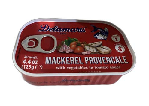 Delmaris  Mackerel vegetable in tomato sauce 125g