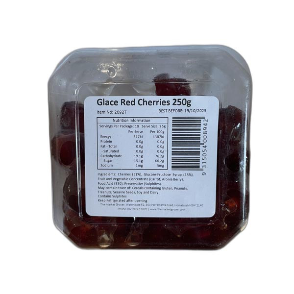 Market Grocer Glace Red Cherries