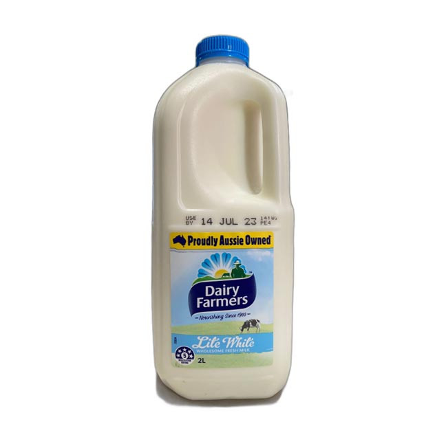 Dairy Farmers Lite White Milk 2lit
