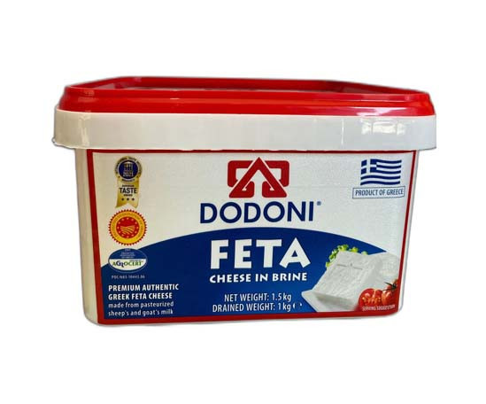 Dodoni Feta In Brine Drained Weight 1kg