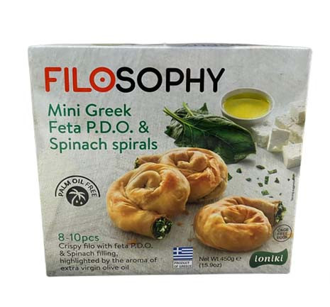 filosophy Feta Spinach Spirals