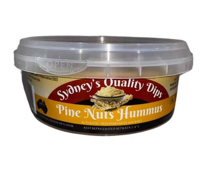 Sydney's Quality Dips Pine Nurs Hummus