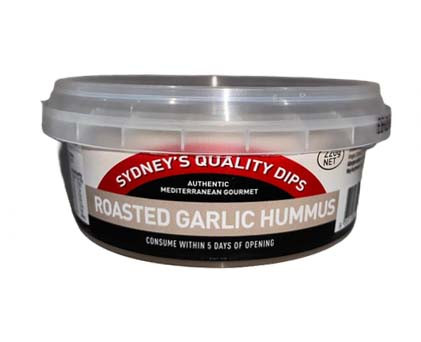 Sydney's Quality Dips Roasted Garlic Hummus