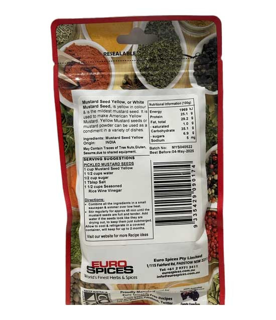 Euro Spices Mustard Yellow Seeds