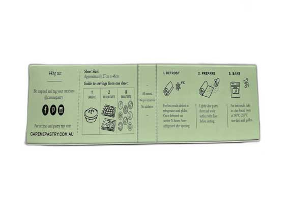 Careme Short Crust Pastry