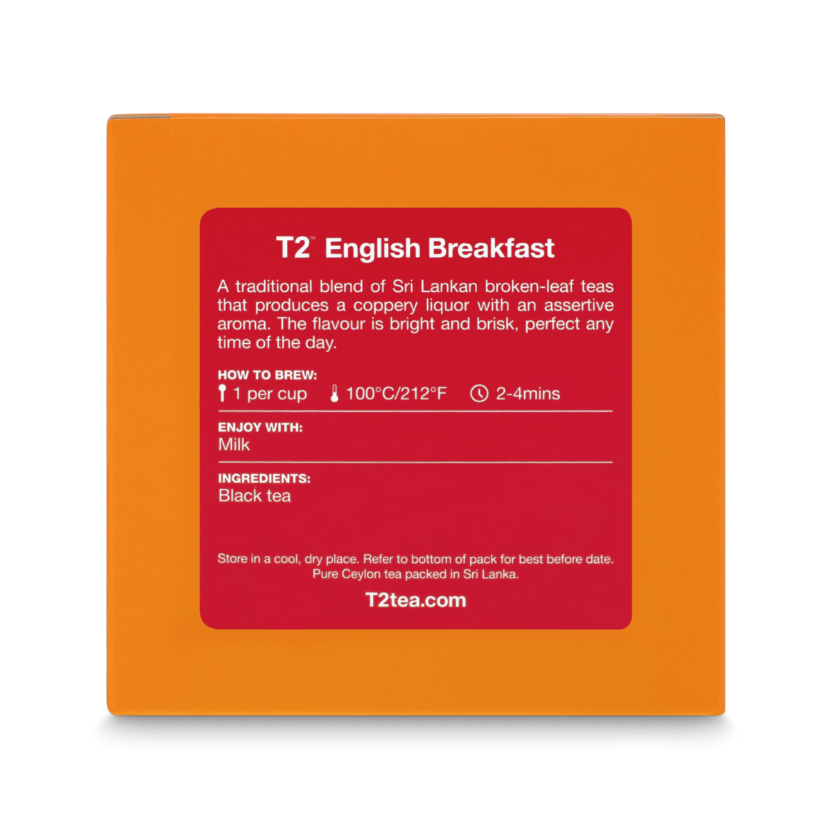 T2 English Breakfast Loose Leaf Gift Cube 50g