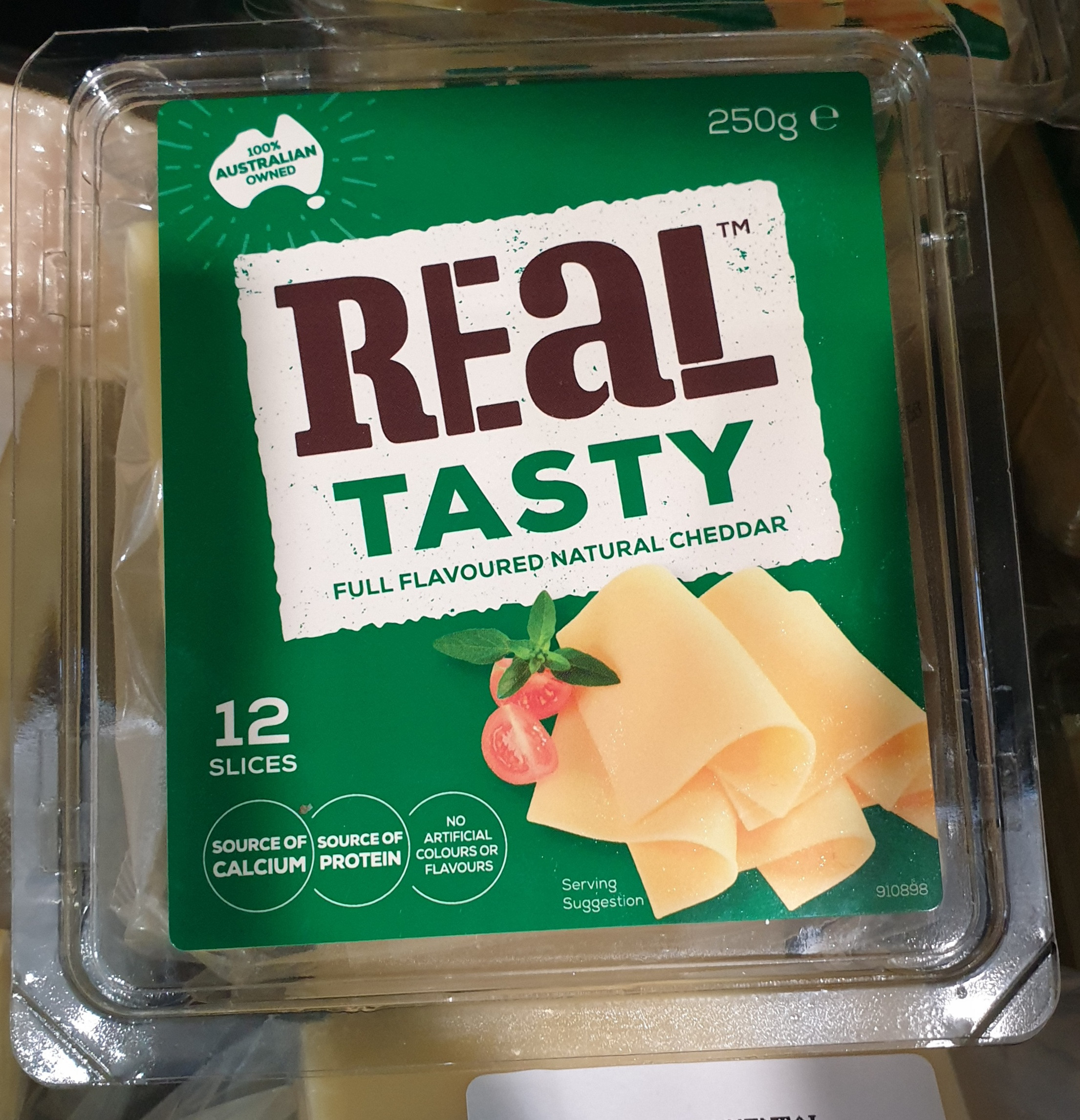 Real tasty cheese sliced 250g