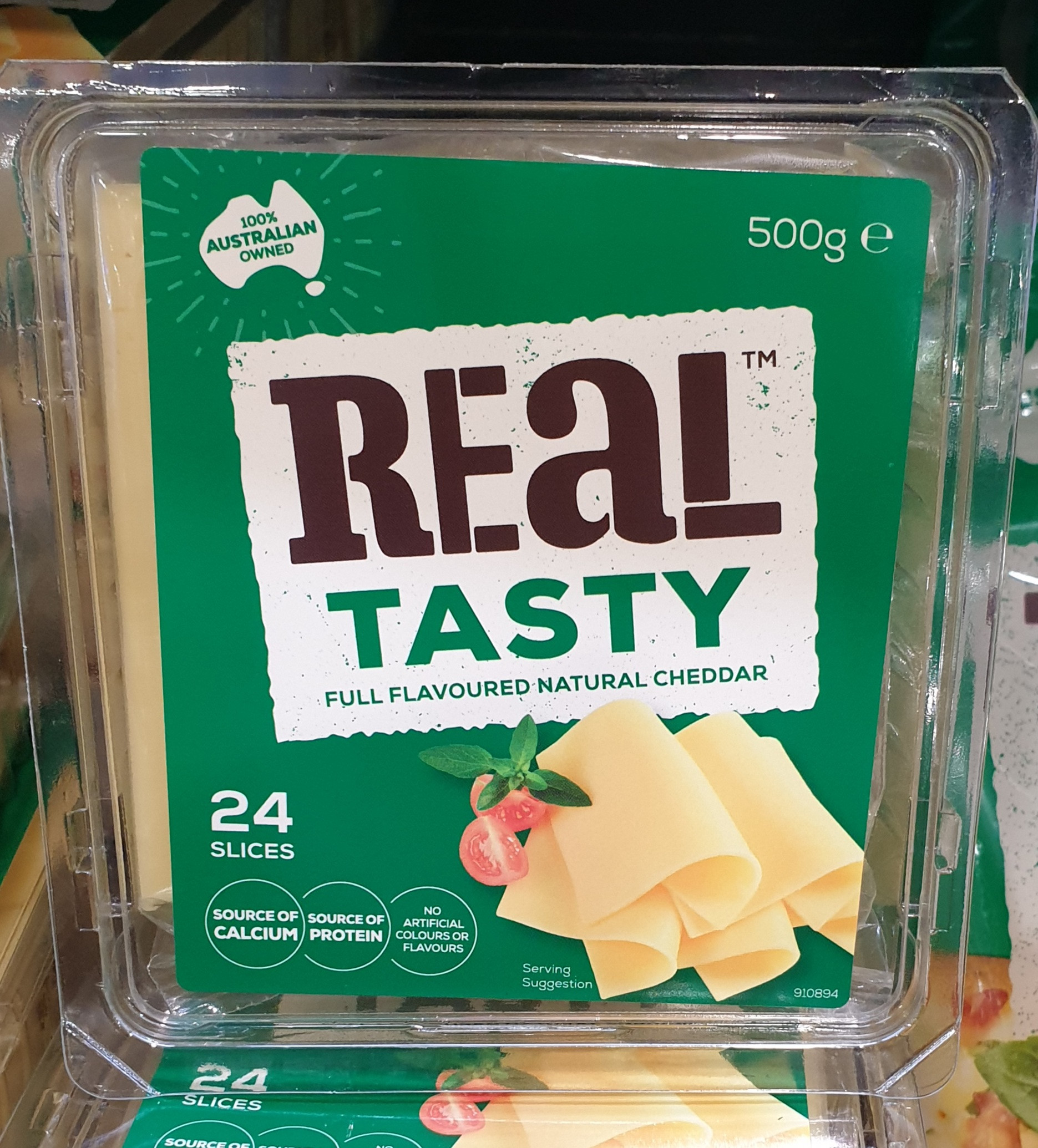Real tasty cheese sliced 500g