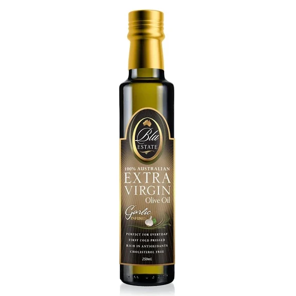 BLU ESTATE EXTRA VIRGIN OLIVE OIL GARLIC INFUSED 250ML