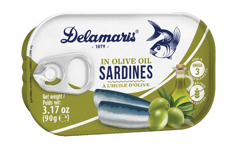 Delmaris Sardines in extra virgin olive oil 90g