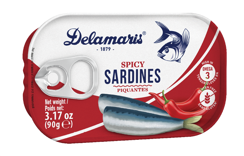Delmaris spicy sardins 90g