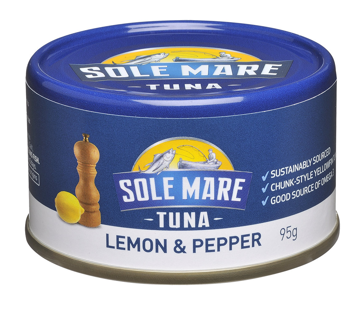 Sole Mare Tuna with Lemon & Pepper 95g