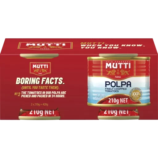 Mutti Polpa 210g Twin Pack 210g