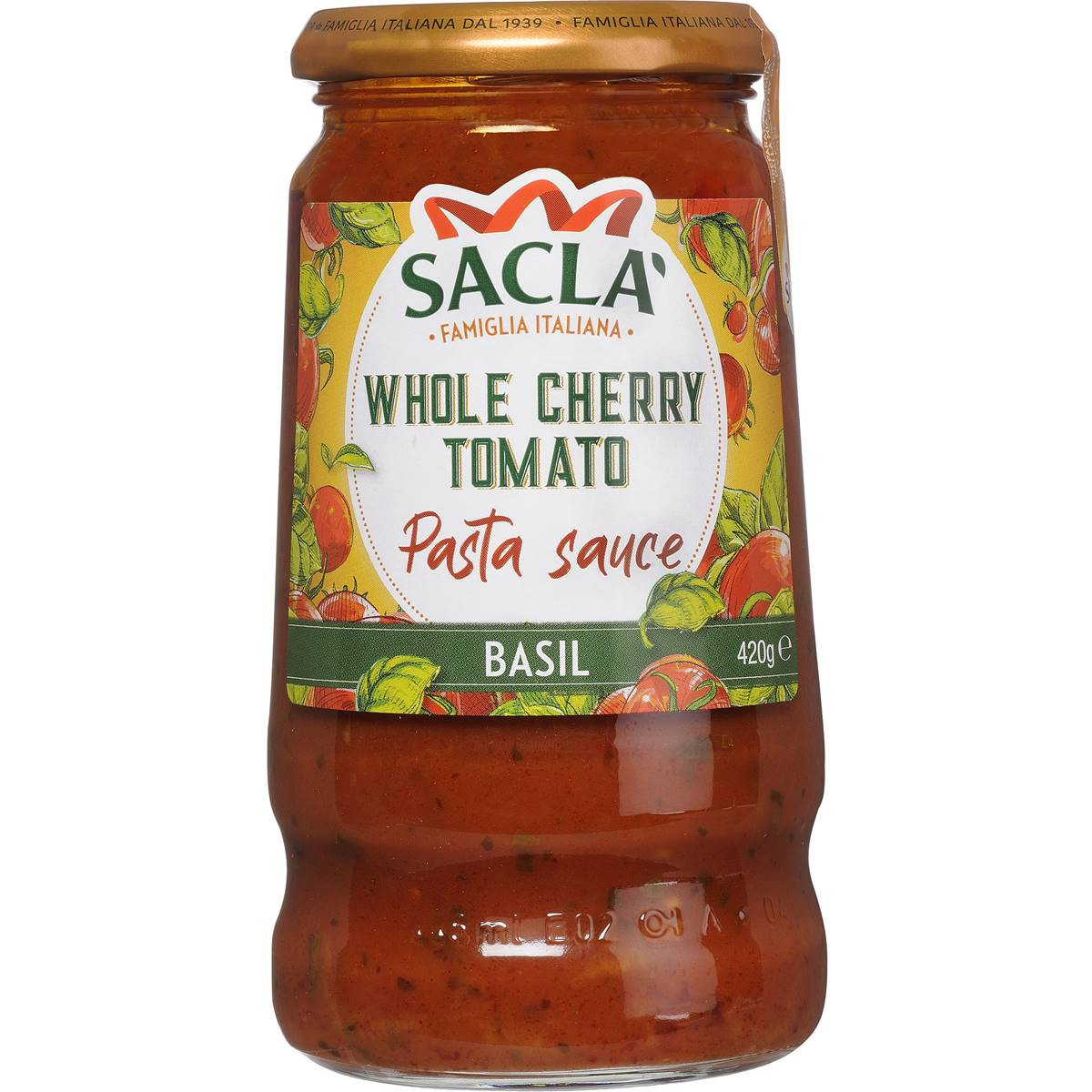 Sacla Cherry Tomato & Basil Pasta Sauce 420g