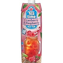 Tea Time Cranberry & Raspberry iced tea 1lit