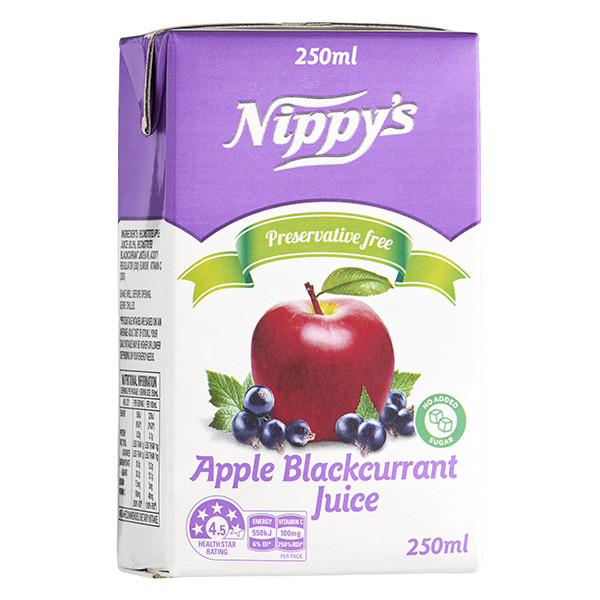 Nippy's Apple and Blackcurrant Juice 250ml