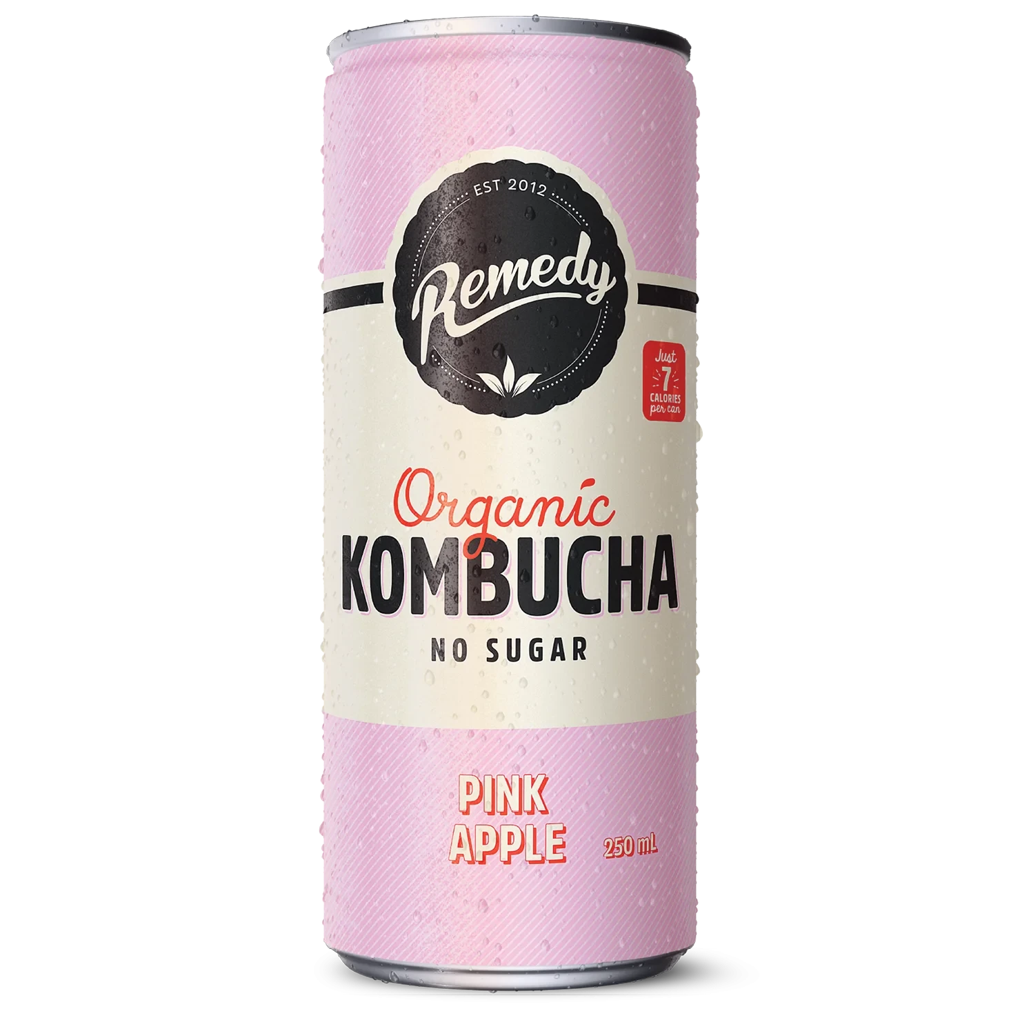 REMEDY KOMBUCHA PINK APPLE 250ml x 4pack